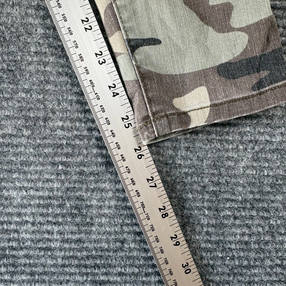 GJG Denim Camo Distressed Ripped Skinny Jeans Size 3 PS-1000 Made in USA - Picture 4 of 6